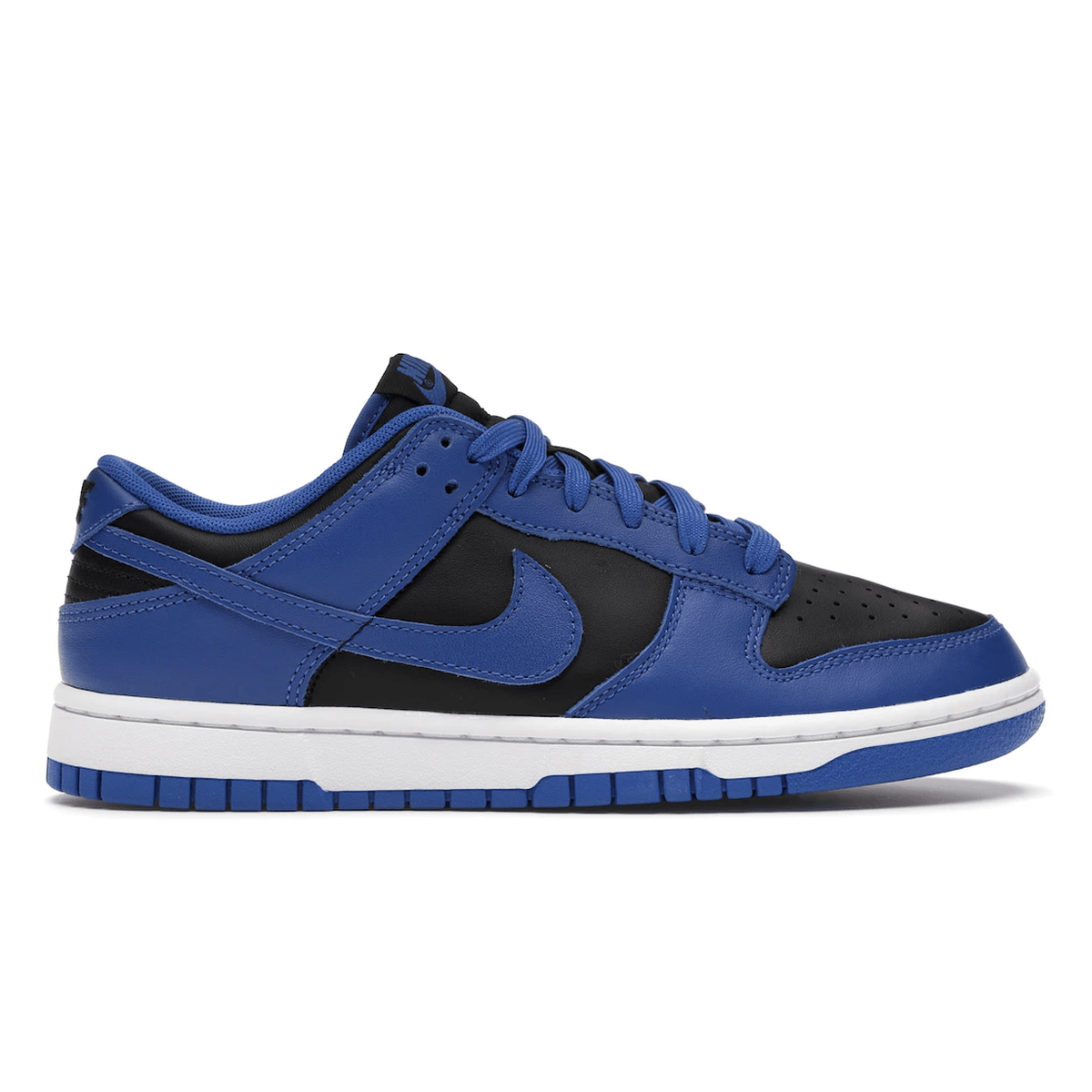 Nike Dunk Low Retro Black Hyper Cobalt — 36