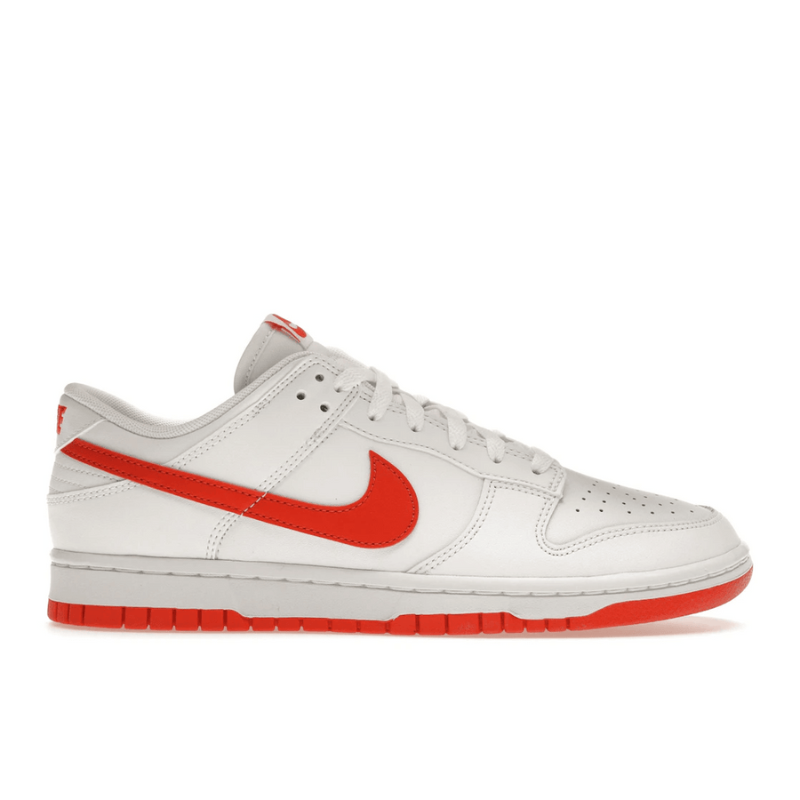 Nike Dunk Low Retro White Picante Red — 36