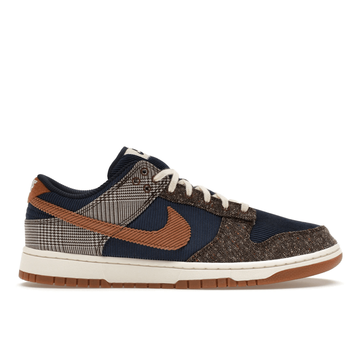 Nike Dunk Low Tweed Midnight Navy Corduroy — 36