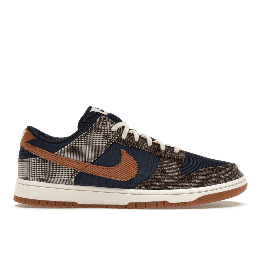 Nike Dunk Low Tweed Midnight Navy Corduroy — 36