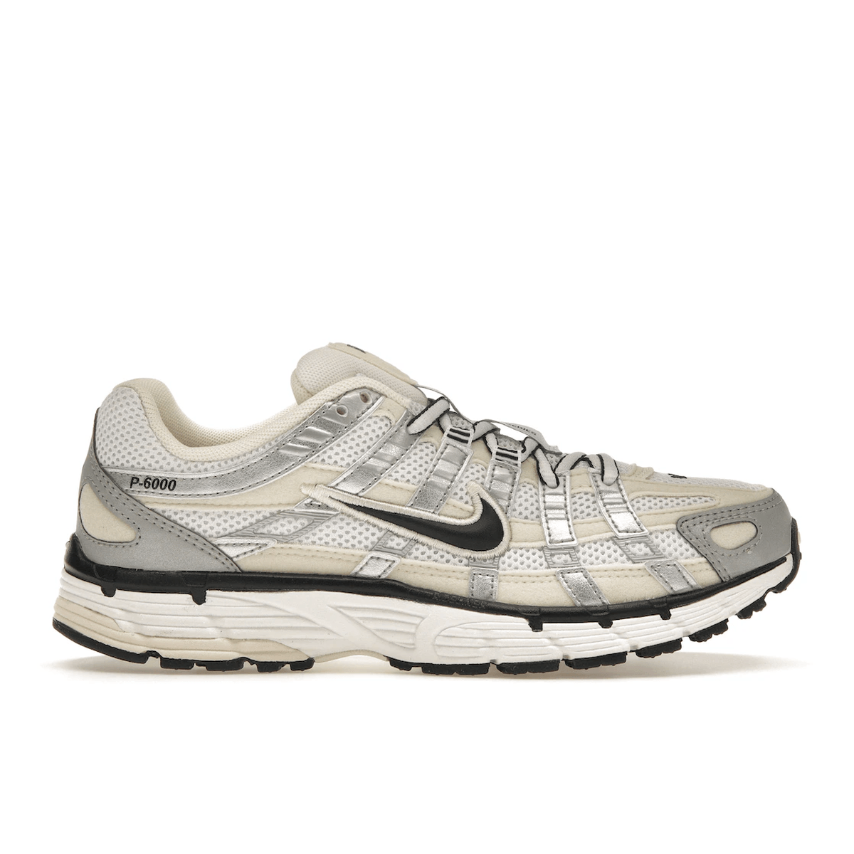 Nike P-6000 Coconut Milk Metallic Silver — 36