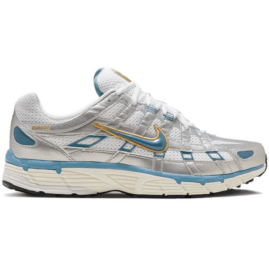 Nike P-6000 Metallic Silver Aegean Storm — 36