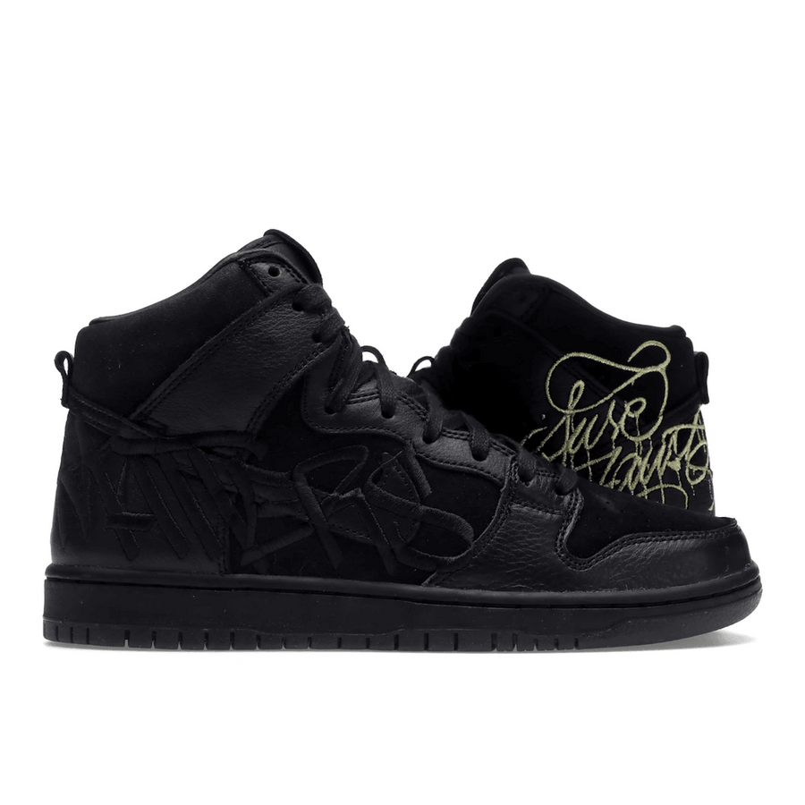 Nike SB Dunk High FAUST Black Gold — 36