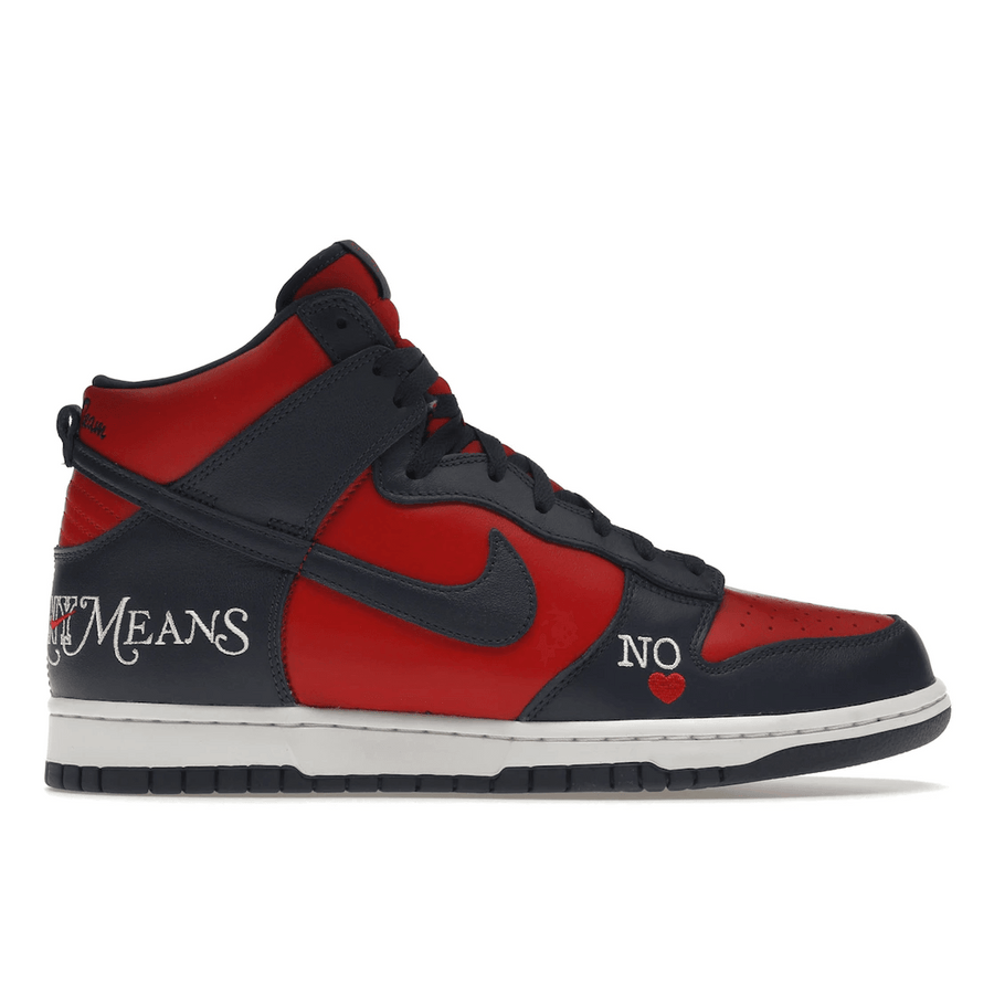 Nike SB Dunk High Supreme By Any Means Navy — 36