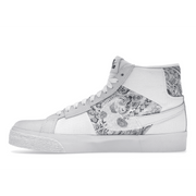 Nike SB Zoom Blazer Mid Premium Floral White Grey