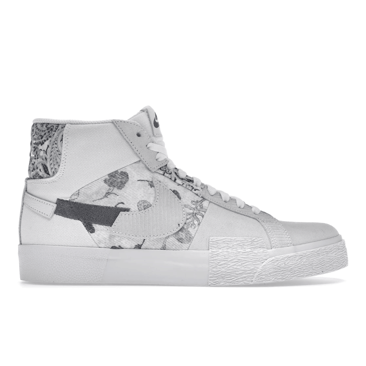 Nike SB Zoom Blazer Mid Premium Floral White Grey — 36