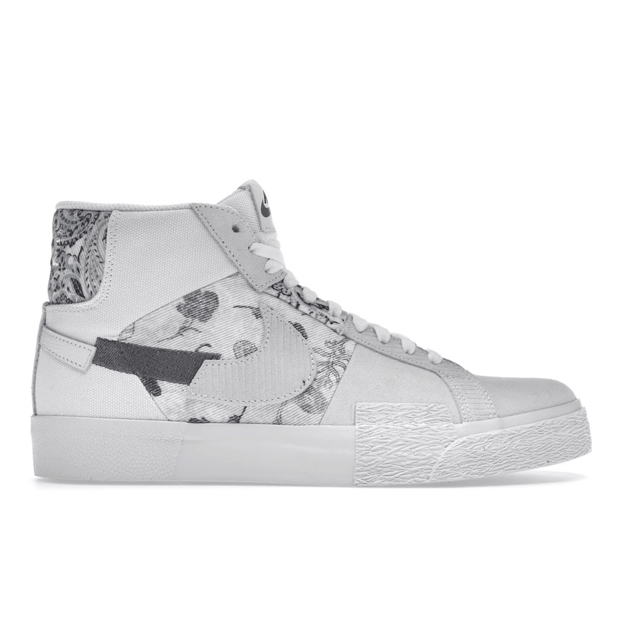 Nike SB Zoom Blazer Mid Premium Floral White Grey — 36