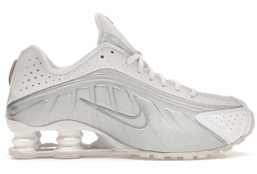 Nike Shox R4 White Metallic Silver — 36
