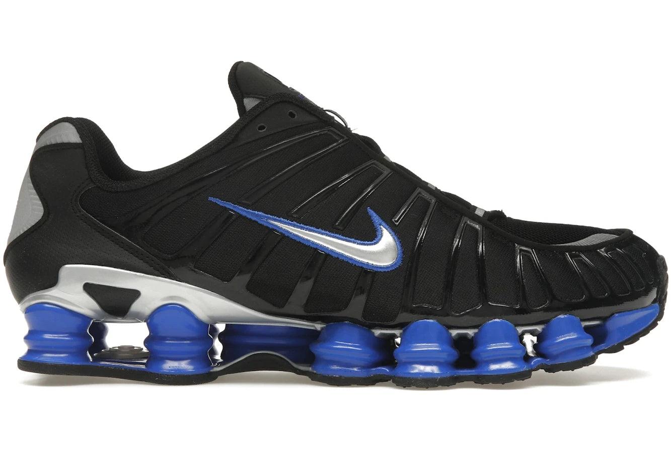 Nike Shox TL Black Racer Blue Metallic Silver — 36