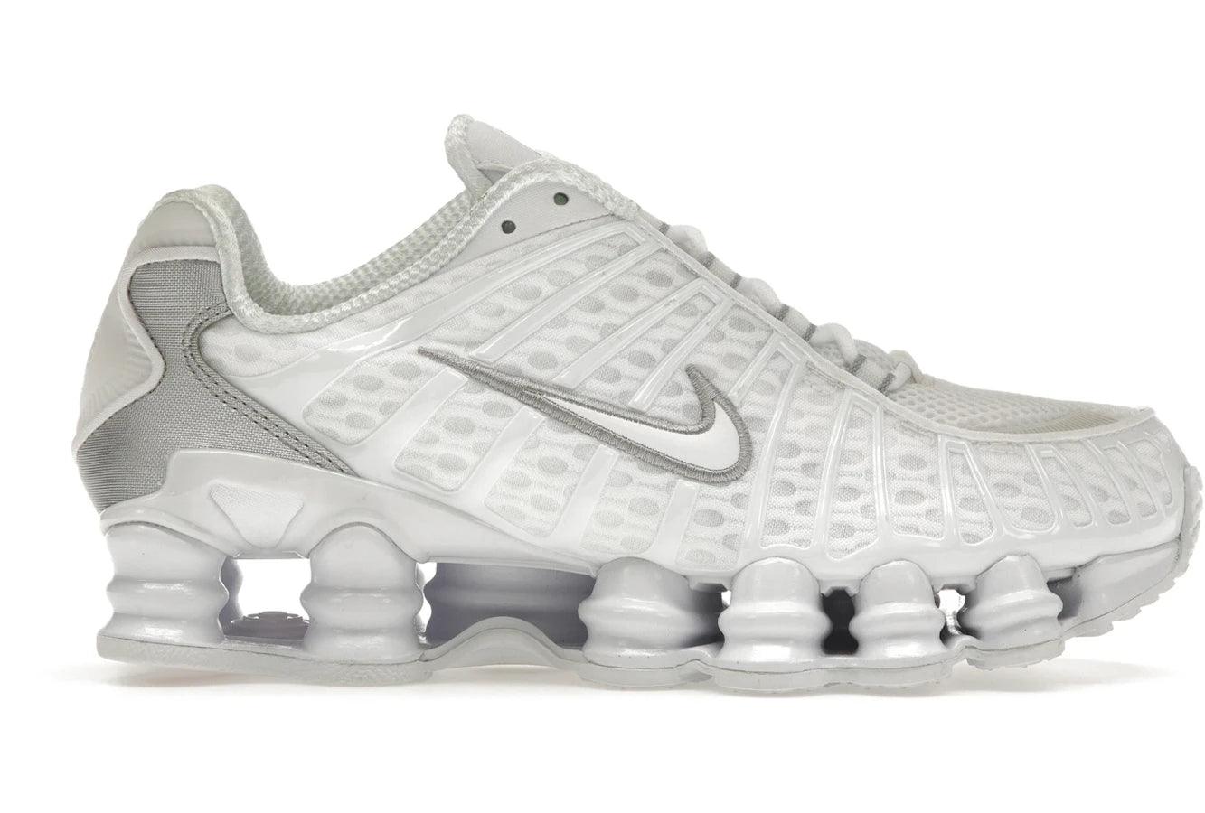 Nike Shox TL White Metallic Silver Max Orange — 36