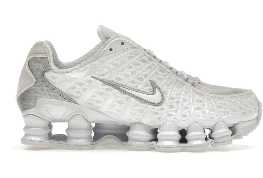 Nike Shox TL White Metallic Silver Max Orange — 36
