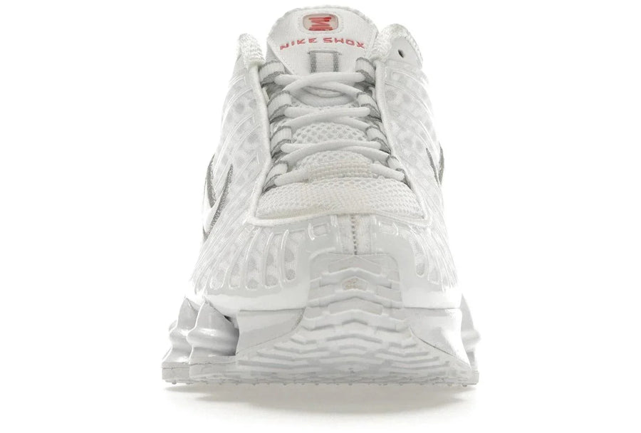 Nike Shox TL White Metallic Silver Max Orange — 36