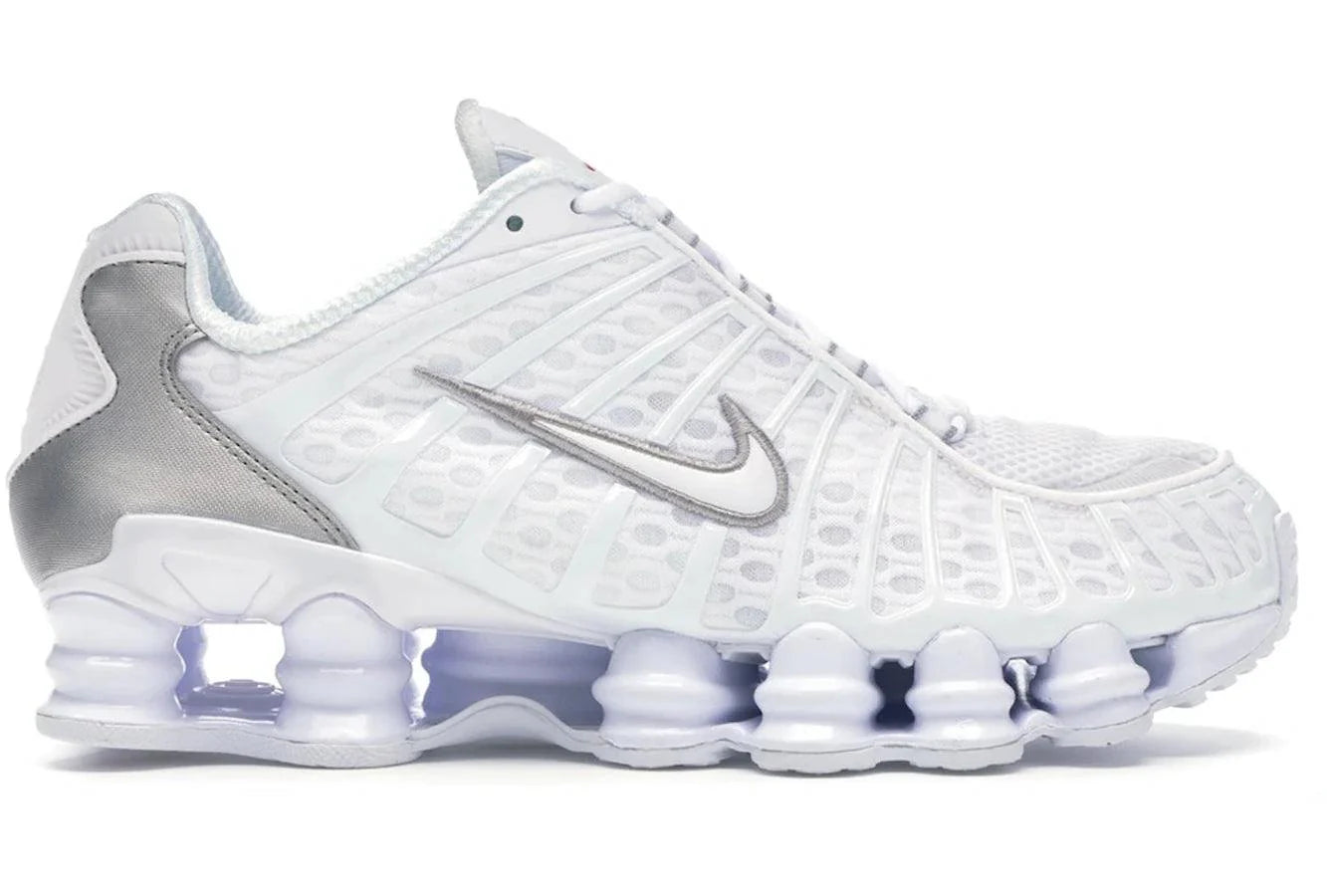 Nike Shox TL White Metallic Silver — 36