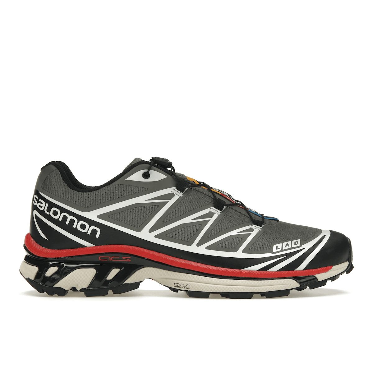 Salomon XT-6 Pewter Aurora Red — 36