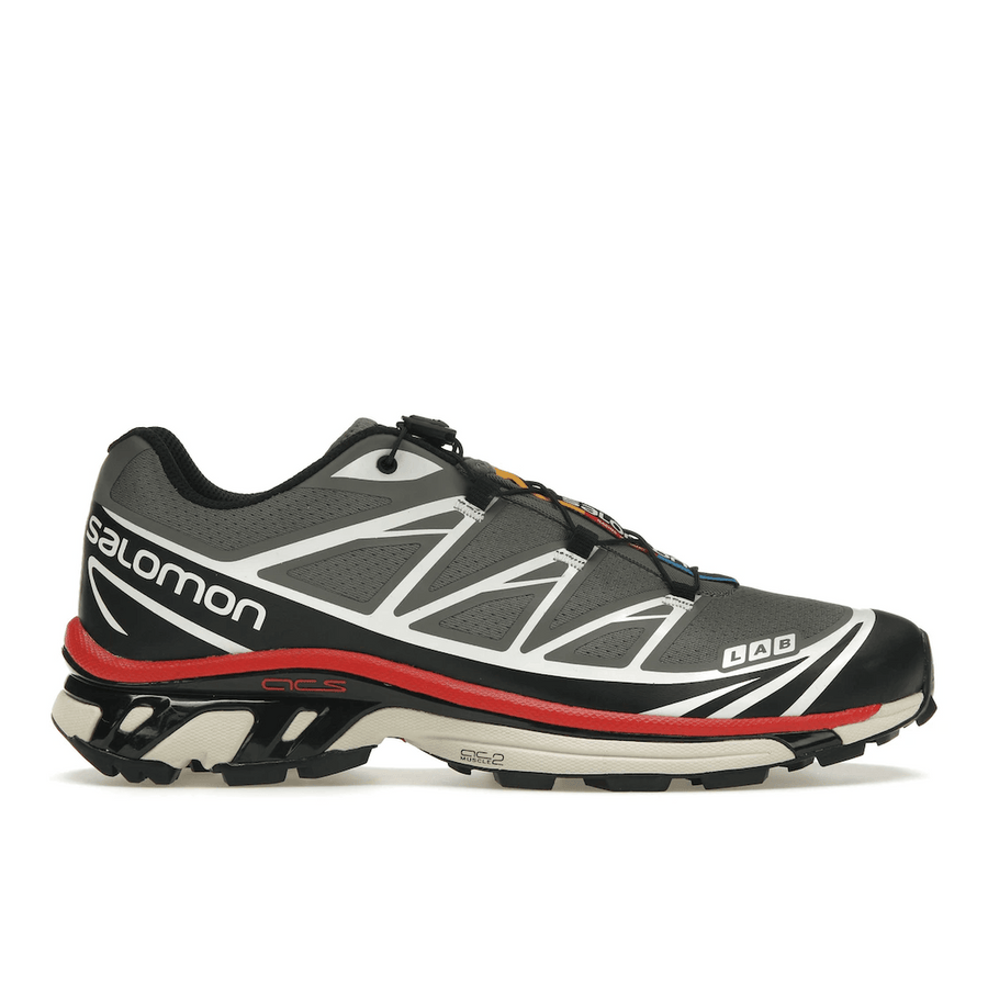 Salomon XT-6 Pewter Aurora Red — 36